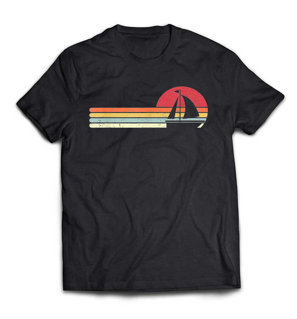 Sailing Shirt: Retro Style Sail Boat T-Shirt